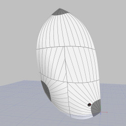 Asymetrical spinnaker Radial cut