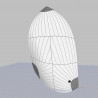 Asymetrical spinnaker Radial cut