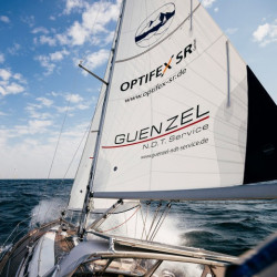Radial cut furling mainsail